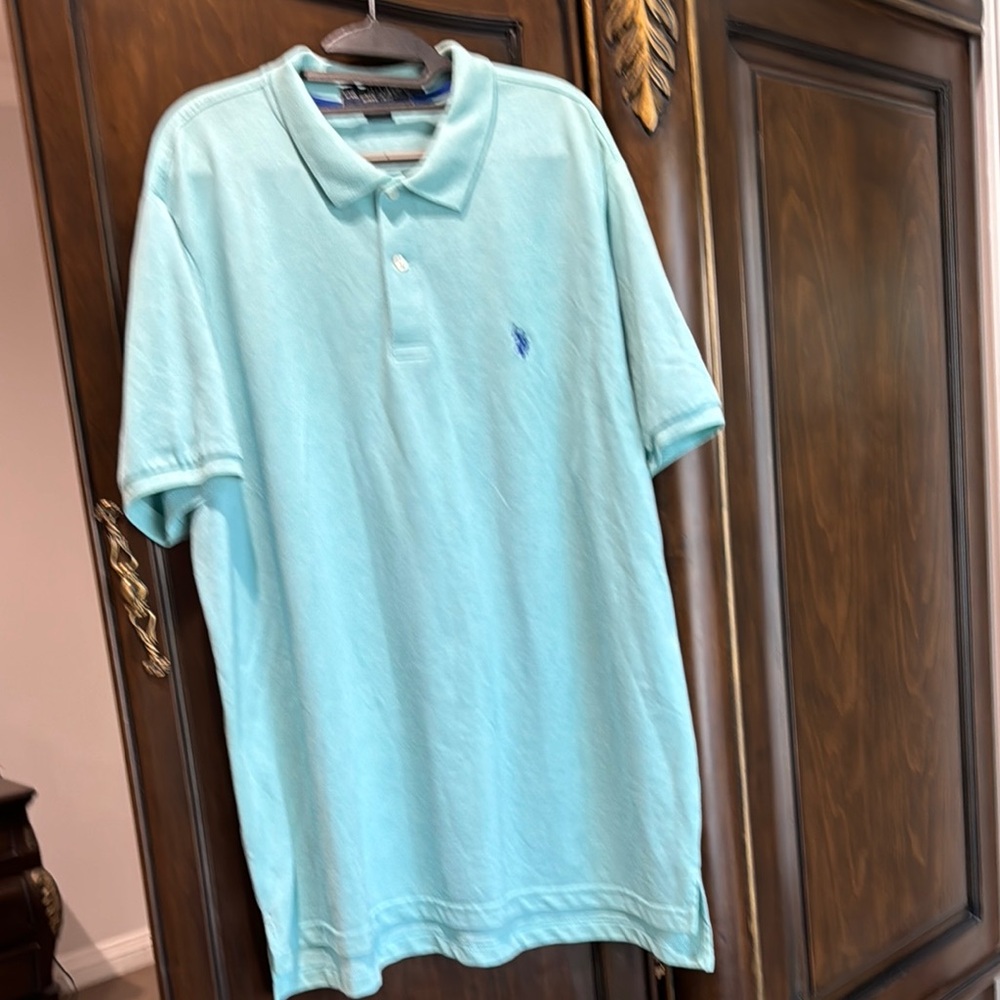 Polo by US assn Men's Light Blue Polo Shirt